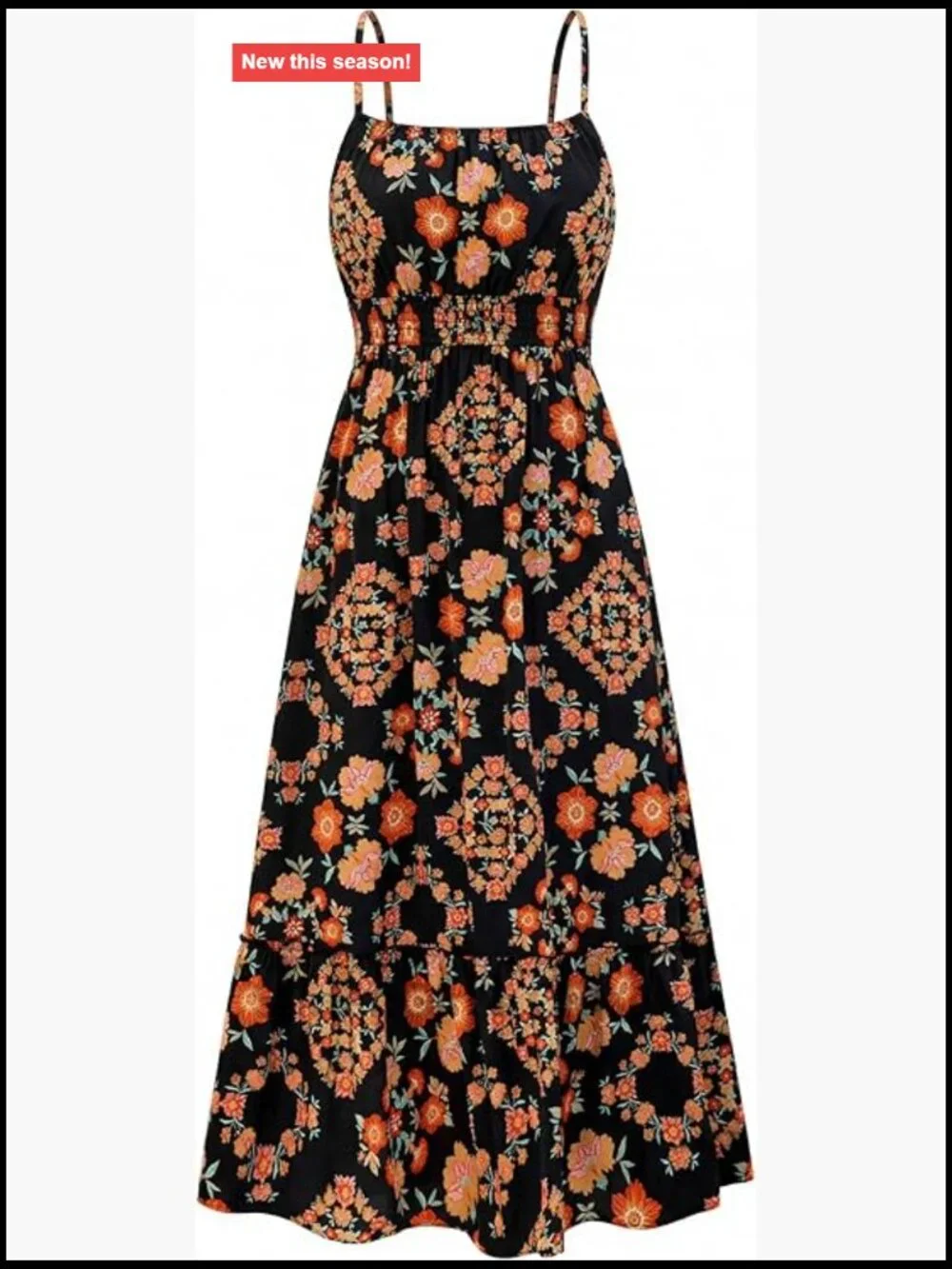 Sleeveless Spaghetti Strap Maxi Sundress with Pockets - Picture 1 of 7
